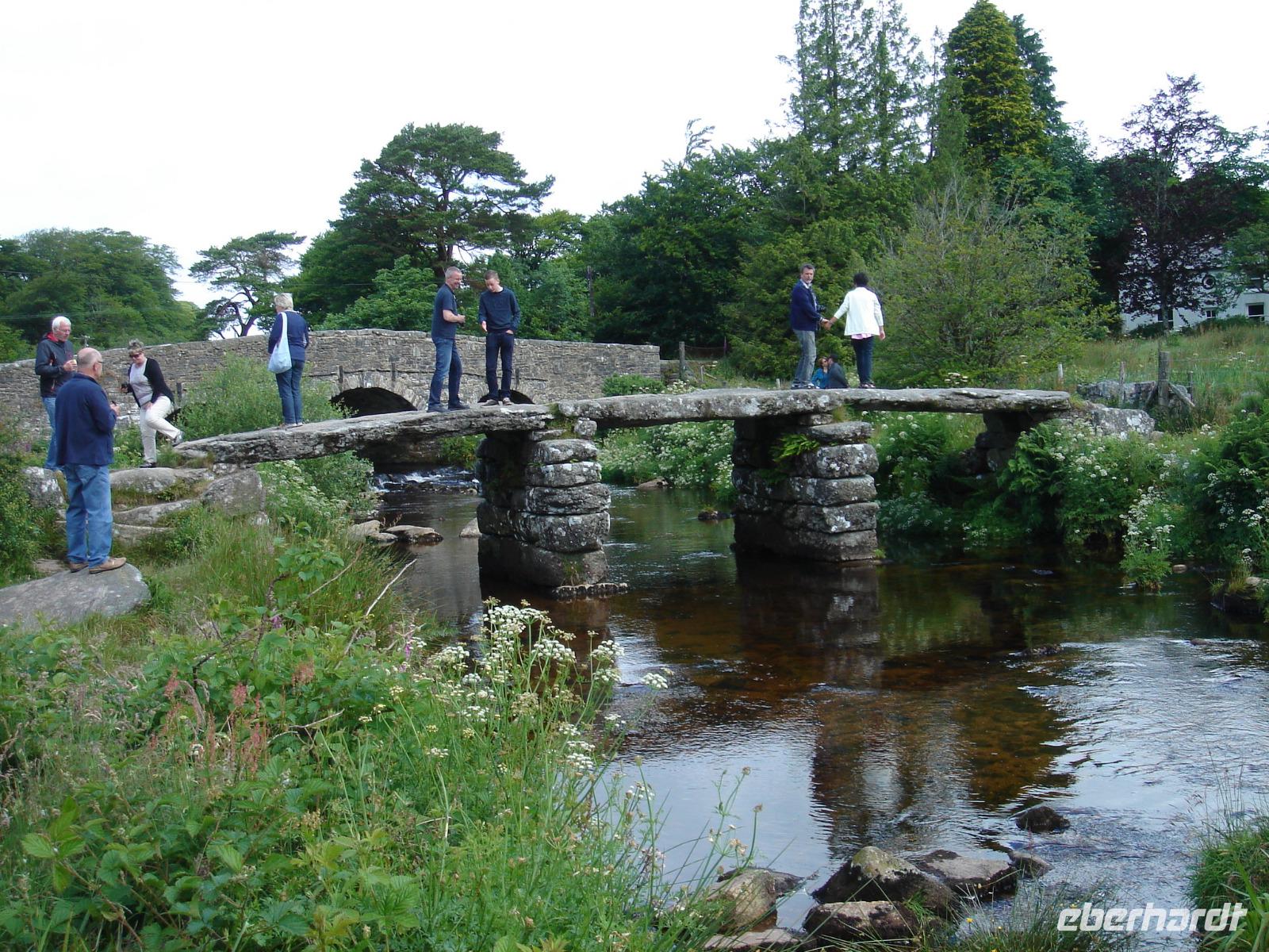 Die alte Clapperbridge in Postbridge