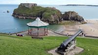 Blick auf St. Catherine's Island bei Tenby 