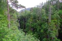 Die Wasserfälle an der Corrieshalloch Gorge 