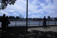 Blick von der Isle of Dogs auf Greenwich