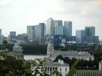  Blick von Greenwich zu den Docklands