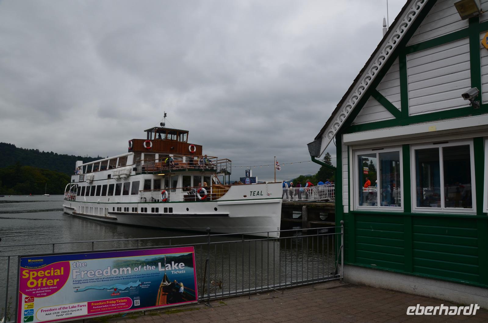 210 Lake Windermere, Schifffahrt
