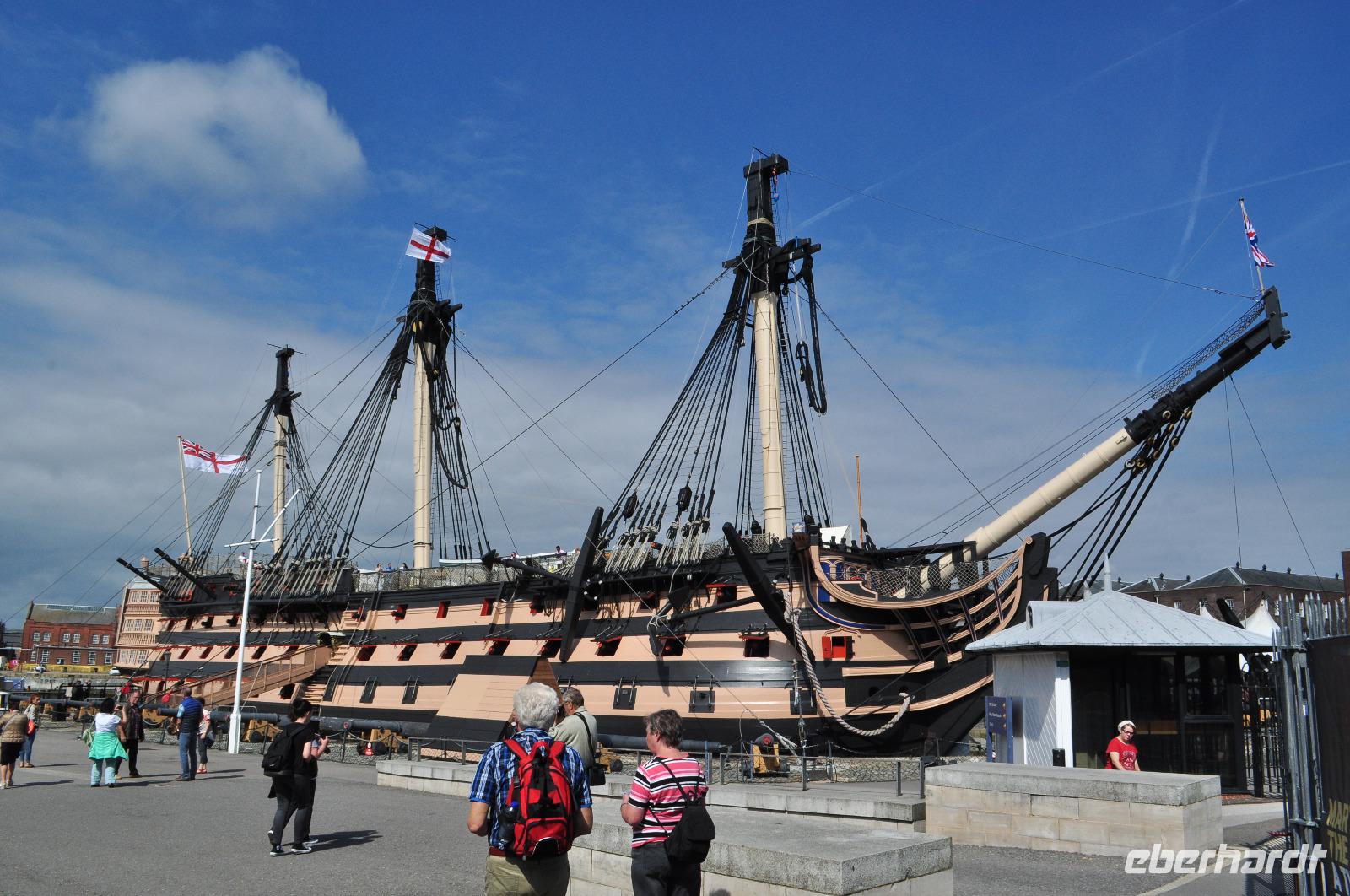 Portsmouth - HMS Victory - Flaggschiff des Admiral Nelson in der Schlacht von Trafalgar
