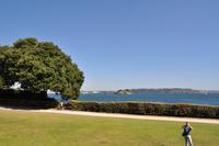 Mount Edgcumbe Coutry Park in Cornwall - Blick zu Drake Insel