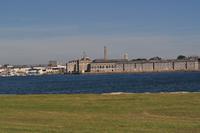 Blick aus Cornwall hinüber nach Plymouth in Devon