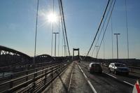 Tamar Bridge - Wir verlassen England und erreichen Cornwall