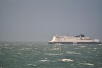 Windstärke 8 in der Straße von Dover (Straight of Dover, English Channel)