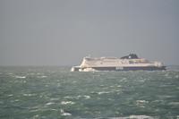 Windstärke 8 in der Straße von Dover (Straight of Dover, English Channel)