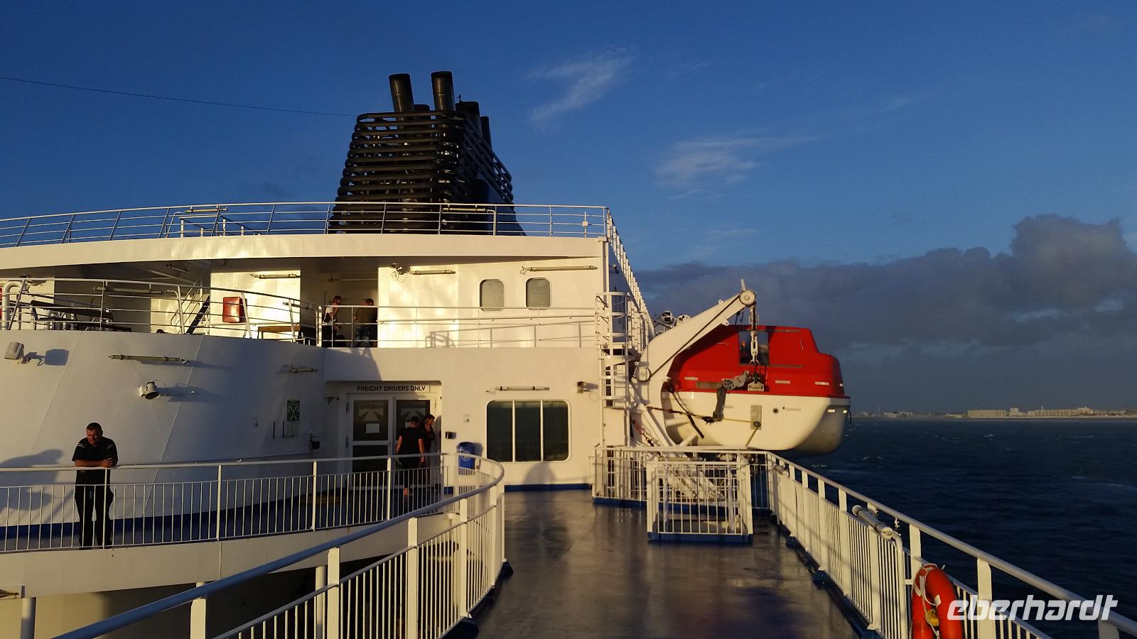 Windstärke 8 in der Straße von Dover (Straight of Dover, English Channel)