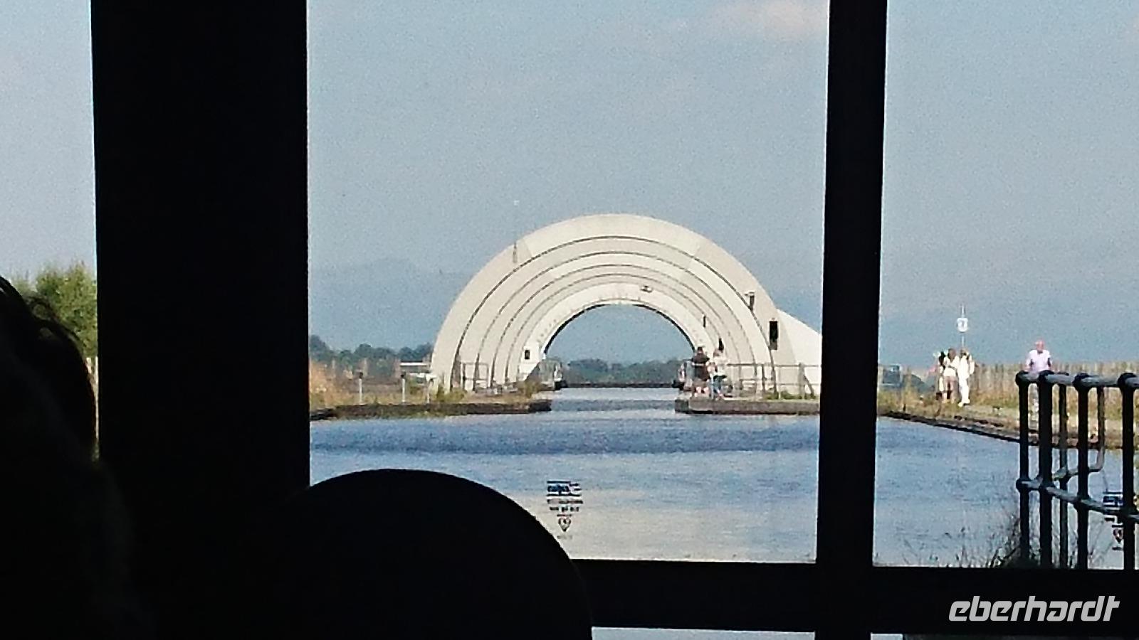 Ganz oben am Falkirk Wheel