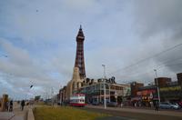 106 Blackpool, Blackpool Tower und Doppelstockstraßenbahn