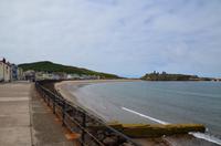 170 Isle of Man, Westküste, Promenade in Peel und Peel Castle