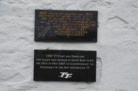 192 Isle of Man, TT-Racecourse Startlinie von 1907 am Tynwald Hill