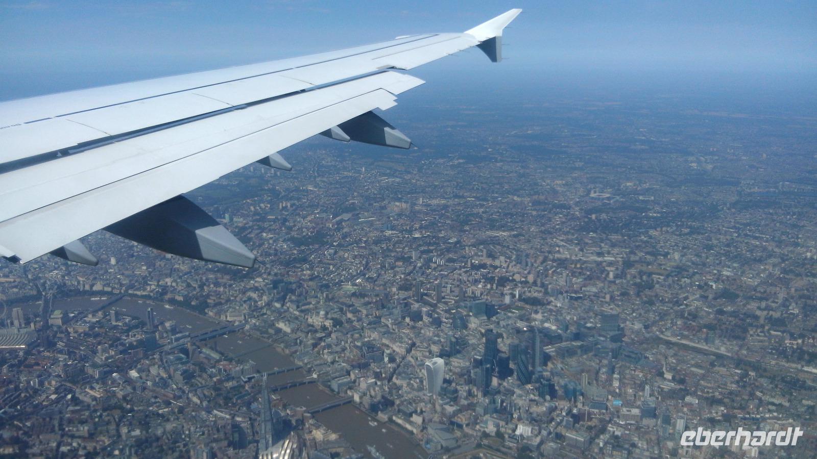 035 Flug, Landeanflug London