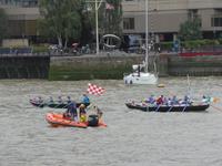 Training von Runderclubs auf der Themse