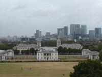 Blick auf  Old  Royal Naval Collage vom Observatorium aus