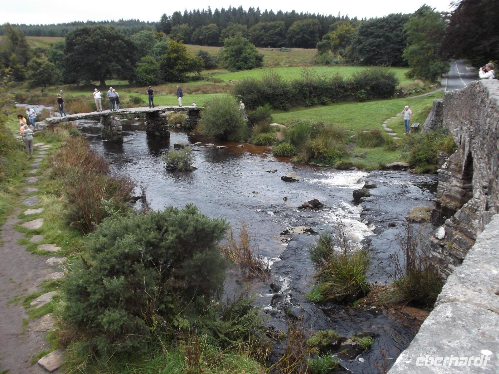 Clapper Bridge bei Postbridge, Dartmoor
