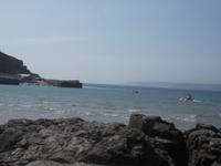 St. Michael's Mount bei Marazion - bei Flut von Wasser umgeben