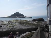 Der Dammweg zum St. Michael's Mount kurz vor Ebbe