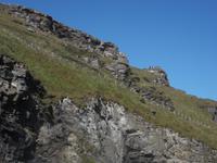 Ruinen der Burg Tintagel, des sagenhaften Geburtsortes von König Artus