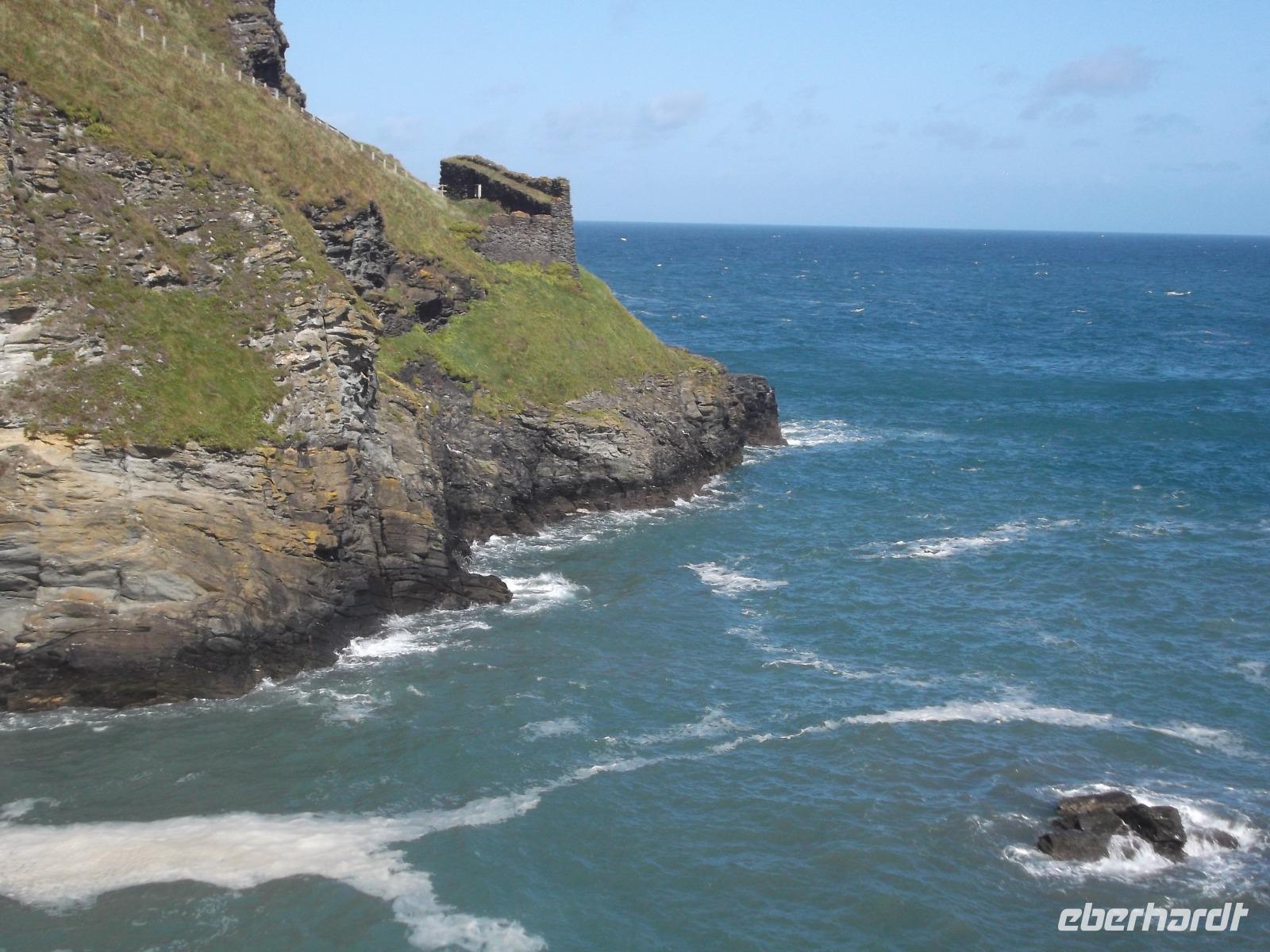 Ruinen der Burg Tintagel, des sagenhaften Geburtsortes von König Artus