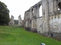 imposante Ruinen der Abtei Glastonbury
