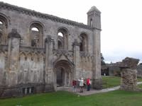 imposante Ruinen der Abtei Glastonbury