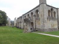 imposante Ruinen der Abtei Glastonbury