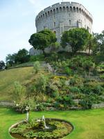 Windsor Castle-Garten und Runder Turm