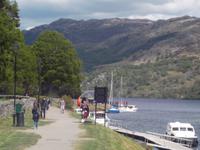 Kaledonischer Kanal, Dudelsackspieler in Fort Augustus