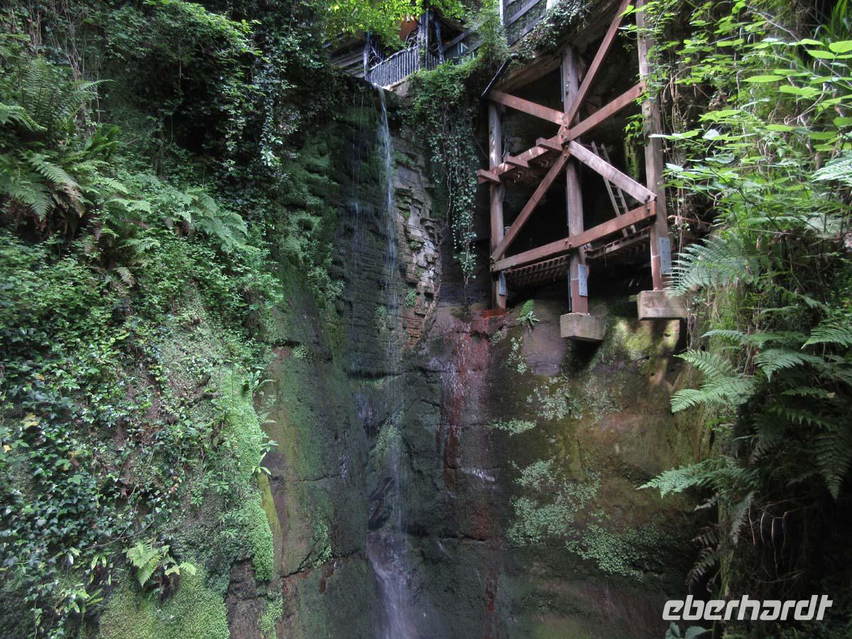 Wasserfall im Shanklin Chine