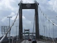 Auf der Tamar Bridge