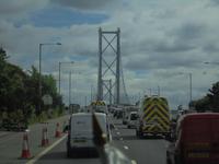 Fahrt über die Firth of Forth Straßenbrücke