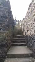 Treppen in die Mauern von Stirling
