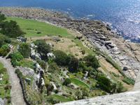 Blick auf den Garten St. Michel Mount