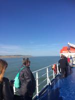 im Hintergrund die französische Küste