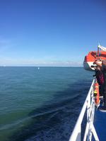 in der Ferne schon die engl. Kreideküste sichtbar