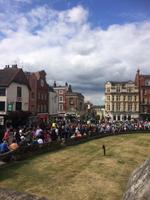 Schlangen vor Windsor Castl