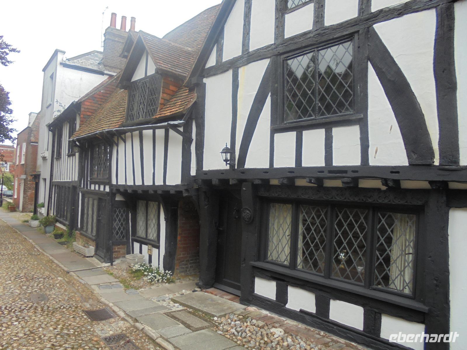 Fachwerkstraße im historischen Städtchen Rye