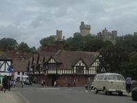 Blick auf Stadt und Burg von Arundel