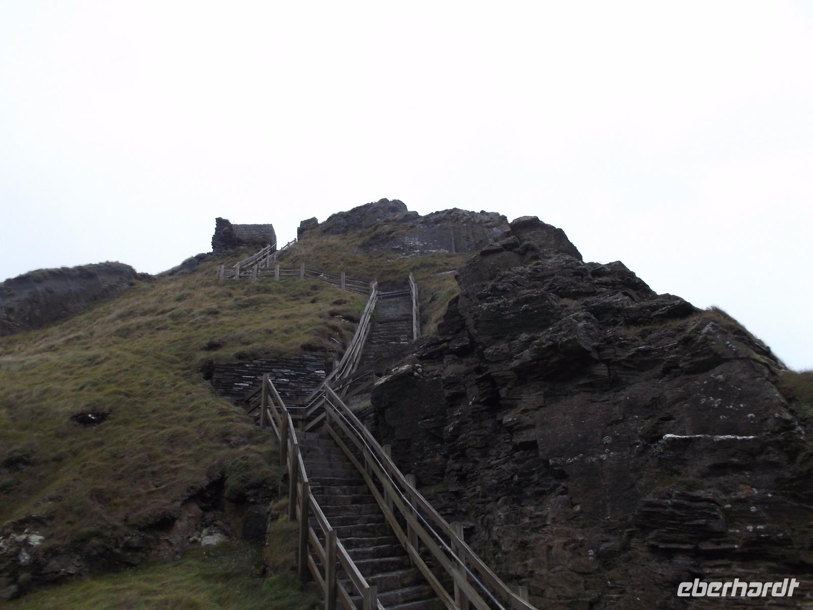 Aufgang zur Burg von Tintagel