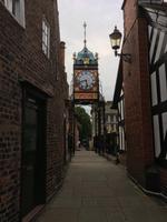 Jubiläumsuhr auf der Stadtmauer in Chester