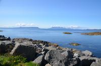 201 Mallaig, Blick zu den Hebrideninseln Eigg und Rum
