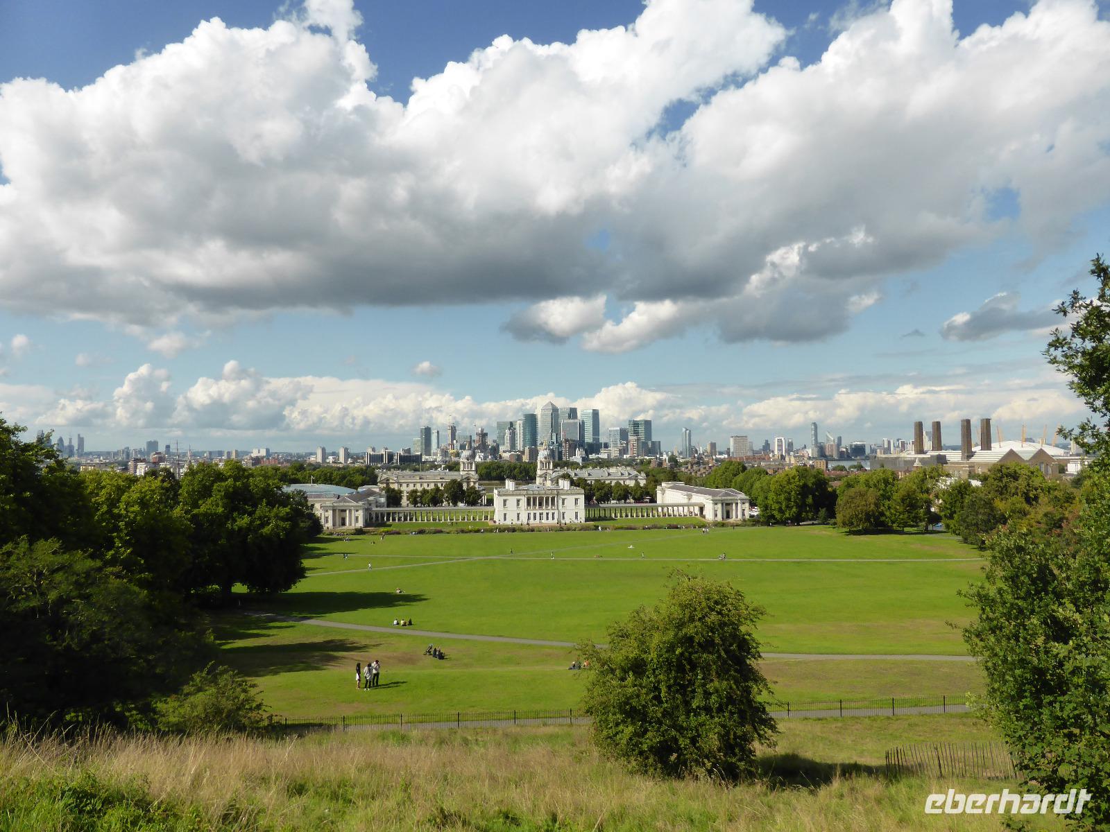 Greenwich - Blick auf die Docklands
