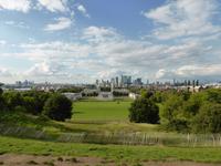 Greenwich - Blick zu Docklands und City