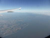 Flug nach London - Blick zur Küste