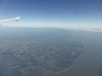 Flug nach London - Blick zur Küste