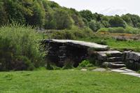 Südengland - Devon - Dartmoor - Clapper Bridge in Postbridge