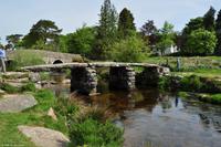 Südengland - Devon - Dartmoor - Clapper Bridge in Postbridge