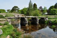 Südengland - Devon - Dartmoor - Clapper Bridge in Postbridge